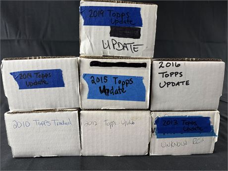 2010, 2012-2016, 2019 Topps Update Complete Sets (7)
