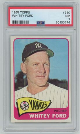 1965 Topps #330 Whitey Ford PSA 7 NM
