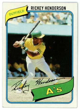 1980 Topps #482 Rickey Henderson RC EX