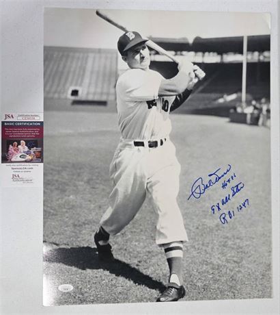 Bobby Doerr Autographed 16x20 Photo JSA