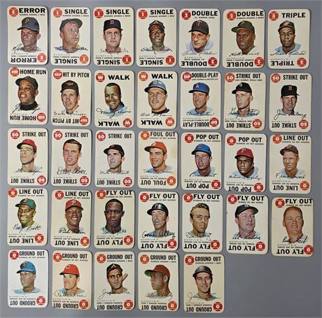 1968 Topps Game Complete Set (1-33) Low Grade-VGEX Condition