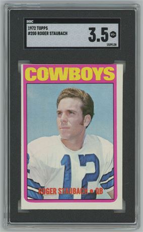 1972 Topps #200 Roger Staubach RC SGC 3.5 VG+