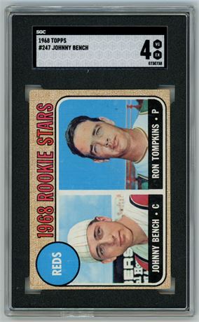 1968 Topps #247 Johnny Bench RC SGC 4 VGEX