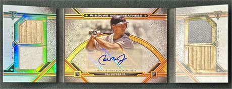 2024 Triple Threads Windows Into Greatness Auto Relic Book Cal Ripken Jr 2/5