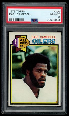 1979 Topps #390 Earl Campbell RC PSA 8 NMMT