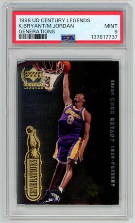1998 Upper Deck Century Legends Kobe/Jordan Generations PSA 9 MINT