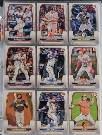 2023 Bowman and Bowman Chrome Master Complete Set (1-575) w/ Inserts