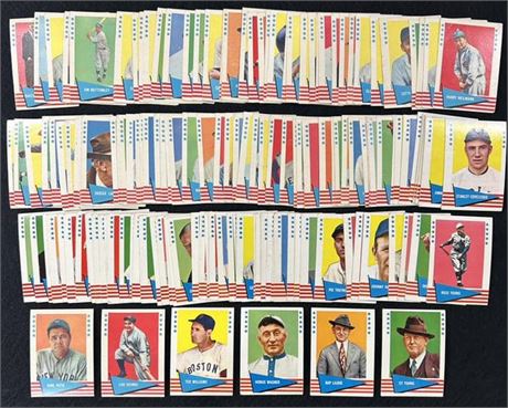 1961 Fleer Greats NEAR Complete Set (152/154) VG Average Condition
