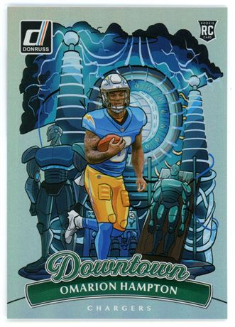 2025 Panini Donruss #16 Omarion Hampton RC Downtown SSP Case Hit