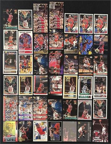 1990s Michael Jordan Lot (56) w/ UD RC