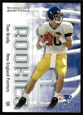 2000 Skybox Impact #27 Tom Brady RC
