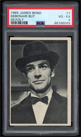 1965 James Bond RC #1 Debonair But Deadly PSA 4