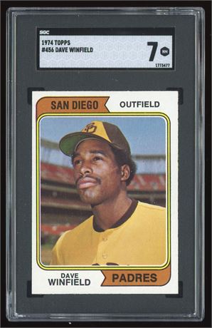 1974 Topps #456 Dave Winfield RC SGC 7 NM