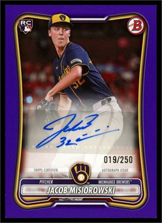 2025 Bowman Jacob Misiorowski RC 19/250 Auto