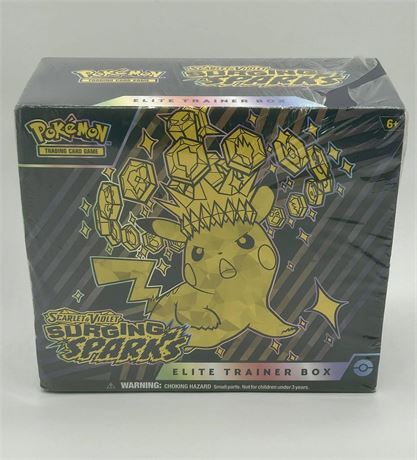 2024 Pokémon Scarlet & Violet Surging Sparks Elite Trainer Box Factory Sealed