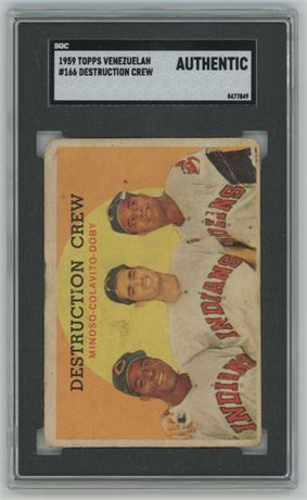 1959 Topps Venezuelan #166 Destruction Crew SGC Authentic
