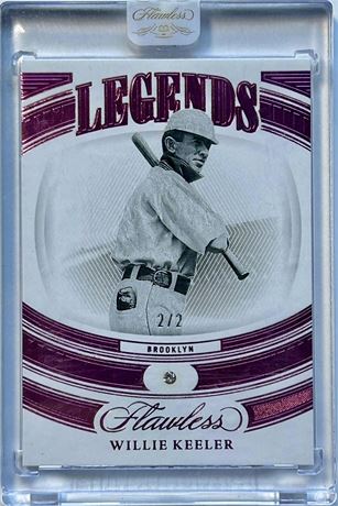 2023 Panini Flawless Legends Willie Keeler Diamond 2/2