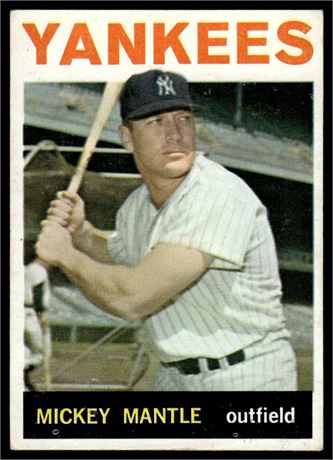 1964 Topps #50 Mickey Mantle VG READ