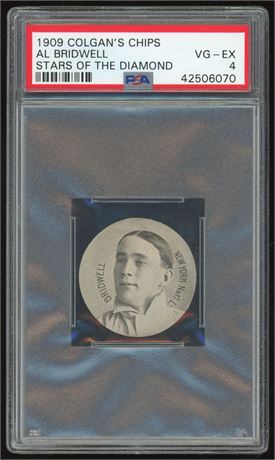 1909 E254 Colgan's Chips Al Birdwell Stars of the Diamond PSA 4 VGEX