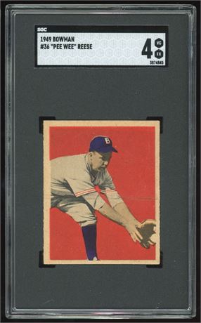 1949 Bowman #36 "Pee Wee" Reese SGC 4 VGEX