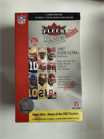 2007 Fleer Ultra Football Factory Sealed Blaster Box