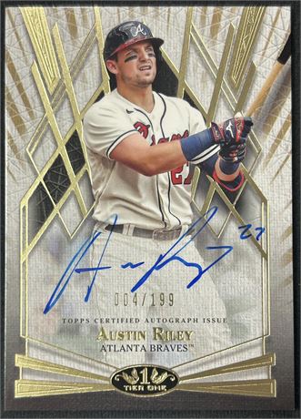 2022 Topps Tier One Austin Riley Break Out Auto 004/199