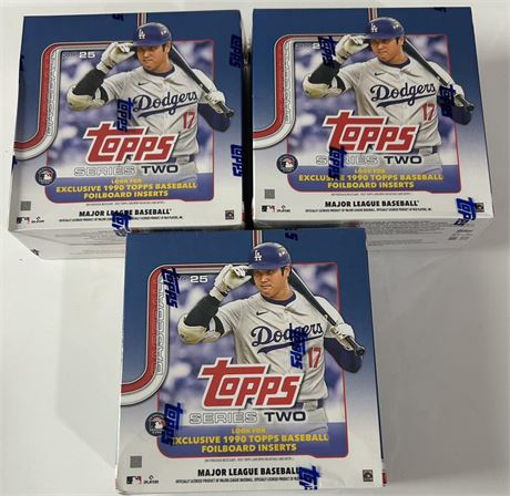 2025 Topps Baseball Series 2 Mega Box Lot (3) Factory Sealed