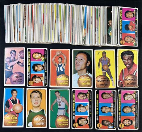 1970 Topps Basketball Partial Set (170/175) Low-Grade Avg