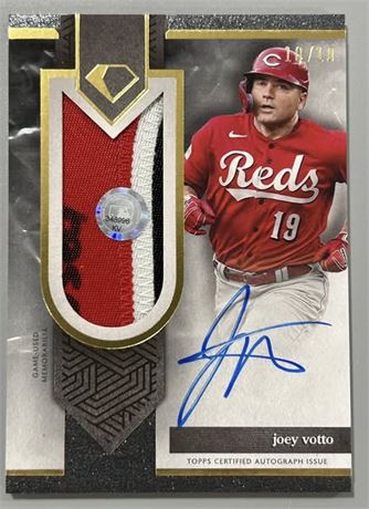 2024 Topps Diamond Icons Joey Votto Jumbo Patch Auto 10/10