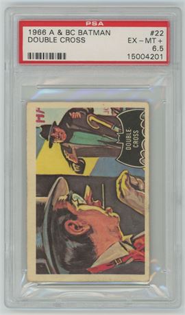 1966 A & BC Batman #22 Double Cross PSA 6.5 EXMT+