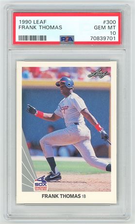 1990 Leaf #300 Frank Thomas RC PSA 10 GEM MINT