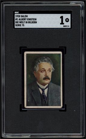 1928 Salem #1 Albert Einstein Die Welt In Bildern Serie 75 SGC 1