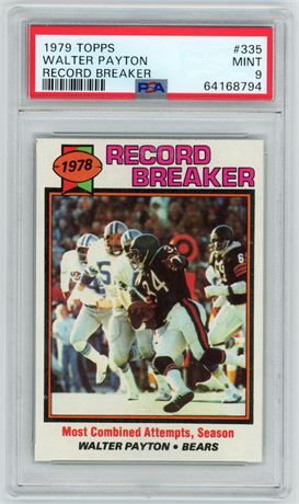 1979 Topps #335 Walter Payton Record Breaker PSA 9 MINT