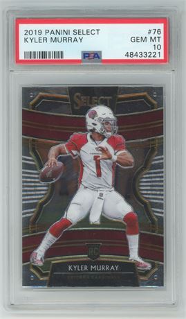 2019 Panini Select #76 Kyler Murray RC Concourse PSA 10 GEM MINT