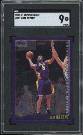 2000 Topps Chrome #107 Kobe Bryant SGC 9 MINT