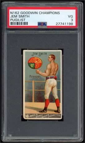 1888 N162 Goodwin Champions Jem Smith Pugilist PSA 3 VG