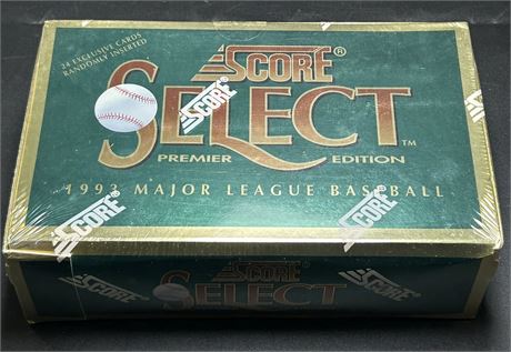 1993 Score Select Baseball Factory Sealed Box (36 Packs) Key RC Jeter
