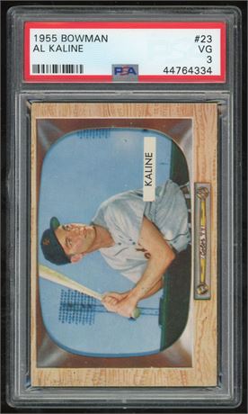 1955 Bowman #23 Al Kaline PSA 3 VG