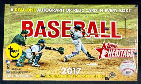 2017 Topps Heritage Baseball Sealed Hobby Box