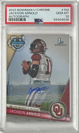 2023 1st Bowman U Chrome #102 Jackson Arnold Autograph