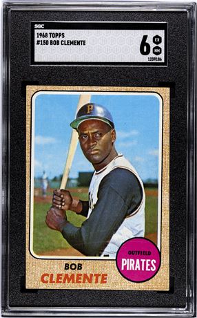 1968 Topps #150 Roberto Clemente SGC 6 EXMT