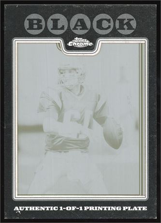 2008 Topps Tom Brady Printing Plate 1/1