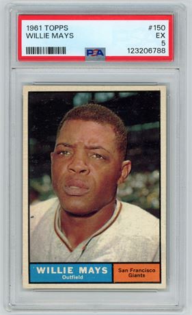 1961 Topps #150 Willie Mays PSA 5 EX