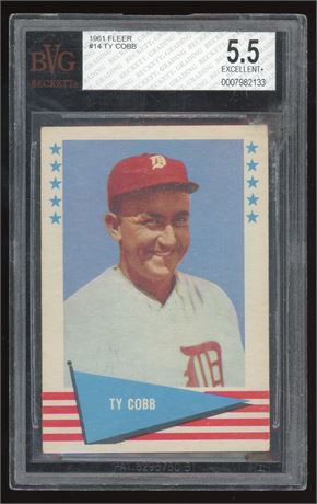 1961 Fleer #14 Ty Cobb BVG 5.5 EX+