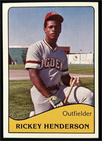 1979 TCMA Ogden A's #9 Rickey Henderson RC NM