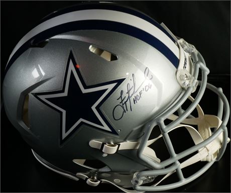 Troy Aikman Signed Cowboys Full-Size Authentic Helmet JSA w/ Case