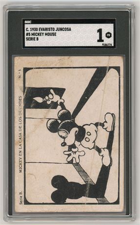 1929-30 Evaristo Juncosa #5 Mickey Mouse Serie B SGC 1