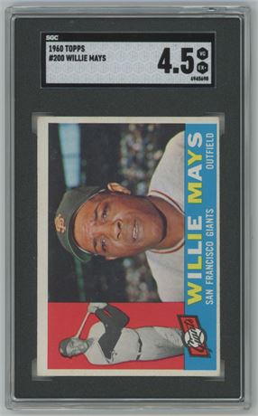 1960 Topps #200 Willie Mays SGC 4.5 VGEX+
