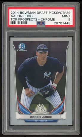 2014 Bowman Chrome DP Top Prospects Aaron Judge RC PSA 9 MINT