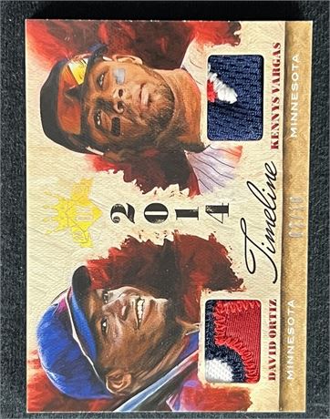 2015 Diamond Kings David Ortiz/Kennys Vargas 2014 Timeline Dual Relic /10